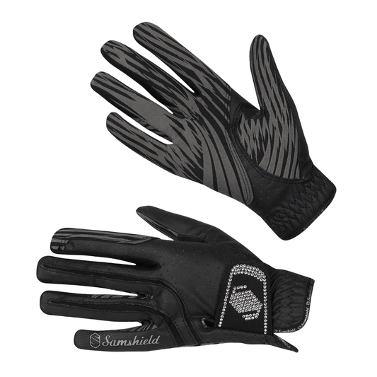 Samshield V Skin Swarovski Gloves Black - Aitken's Saddlery