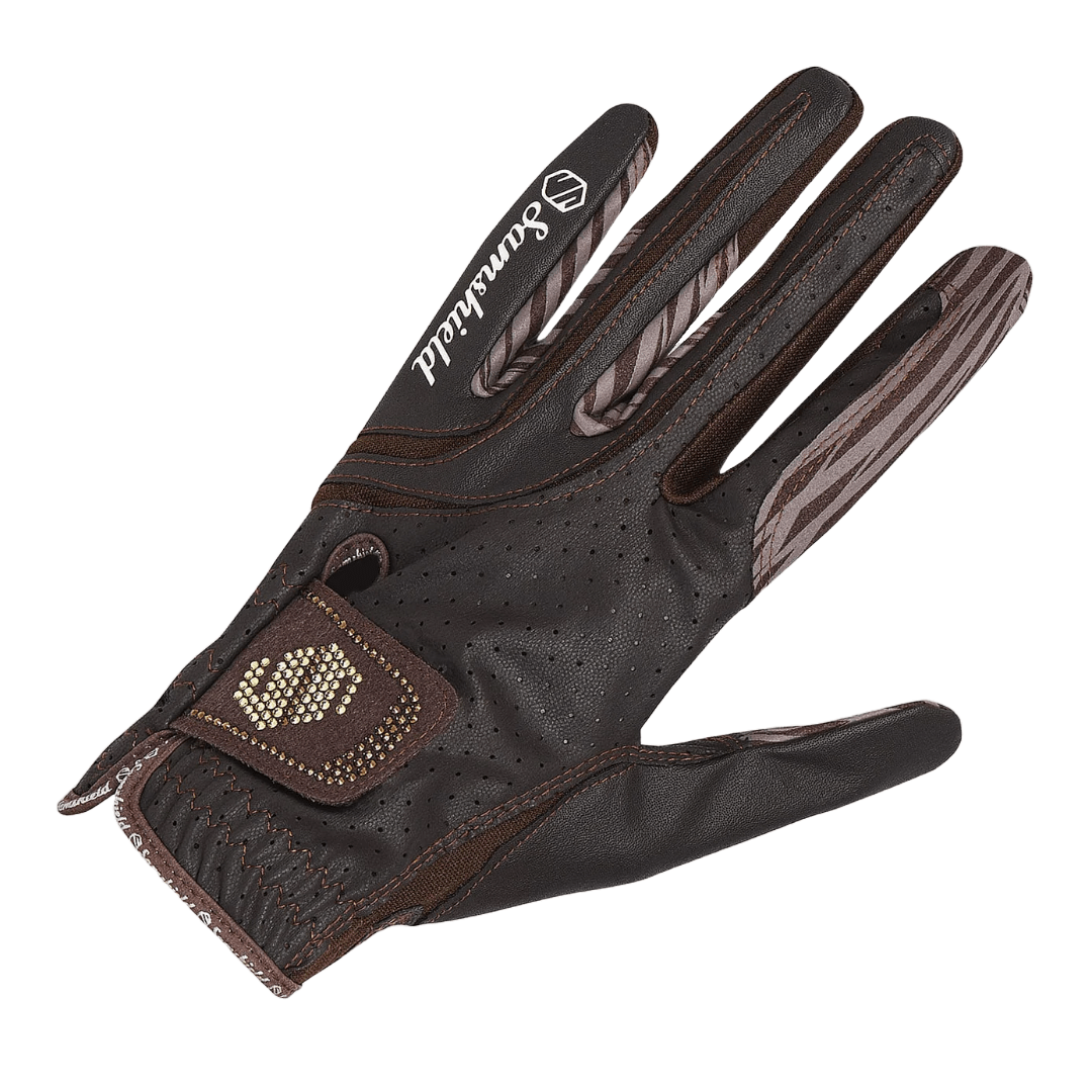 Samshield V Skin Swarovski Gloves Brown - Aitken's Saddlery
