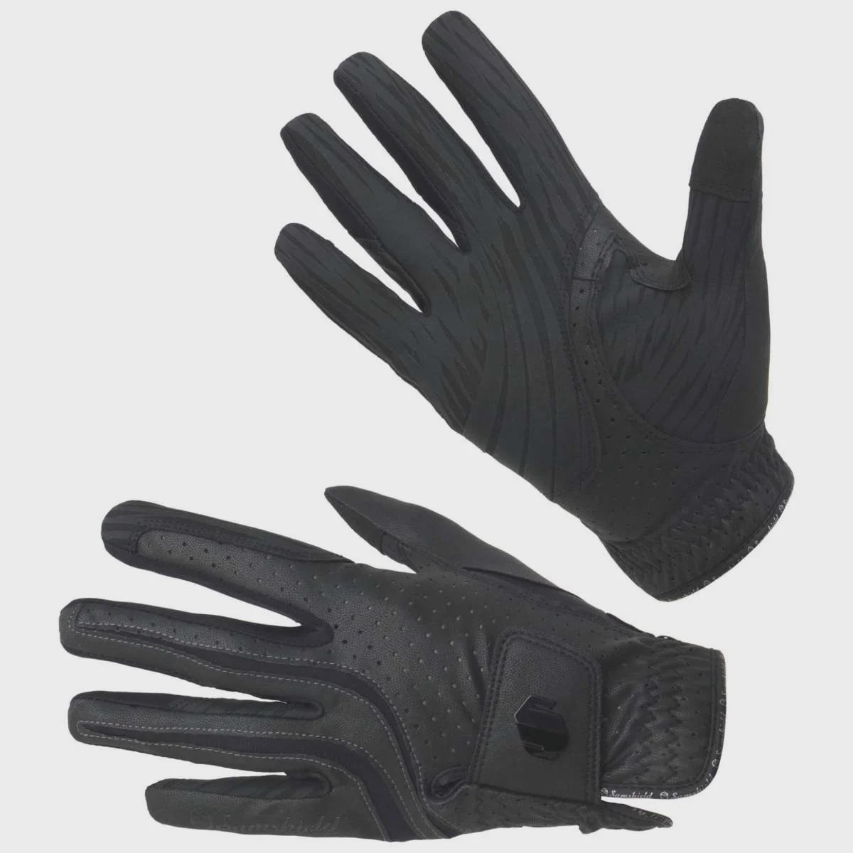 Samshield VSkin Blazon Gloves Black with Shiny Blazon - Aitken's Saddlery