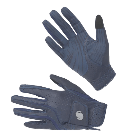 Samshield VSkin Blazon Gloves Navy with Black Blazon - Aitken's Saddlery