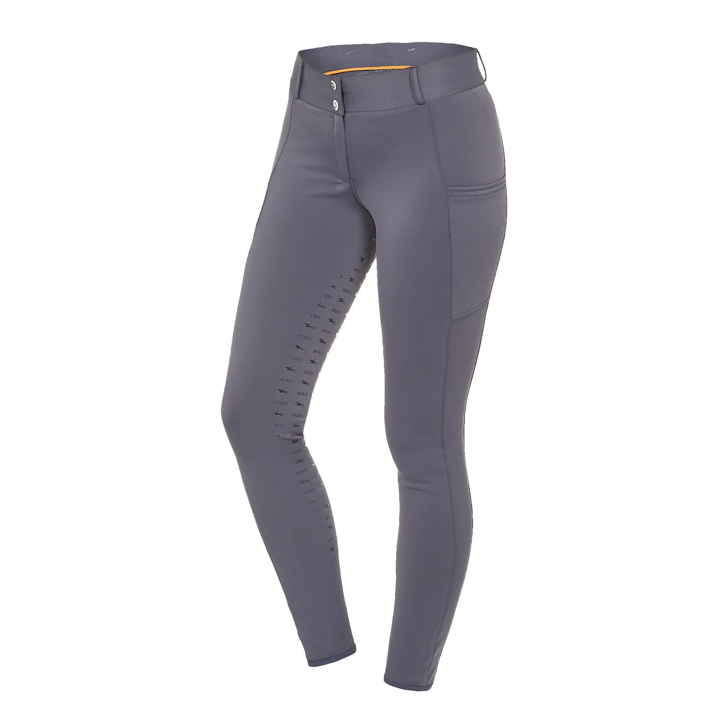Schockemohle Carla FS Breeches Slate Grey - Aitken's Saddlery