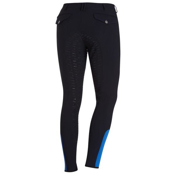 Schockemohle Hero Full Seat Silicone Mens Breeches Midnight Blue - Aitken's Saddlery