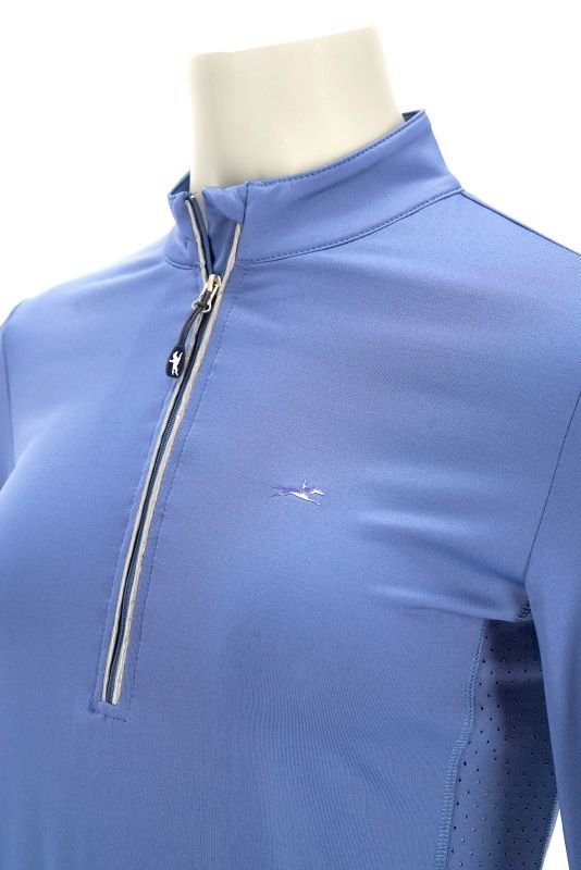 Schockemohle Page SP Riding Shirt Luxury Blue - Aitken's Saddlery
