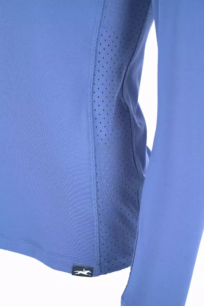Schockemohle Page SP Riding Shirt Luxury Blue - Aitken's Saddlery