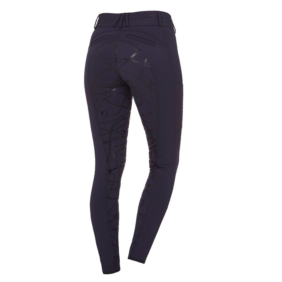 Schockemohle Summer Heather Ladies Breeches Dark Blue - Aitken's Saddlery