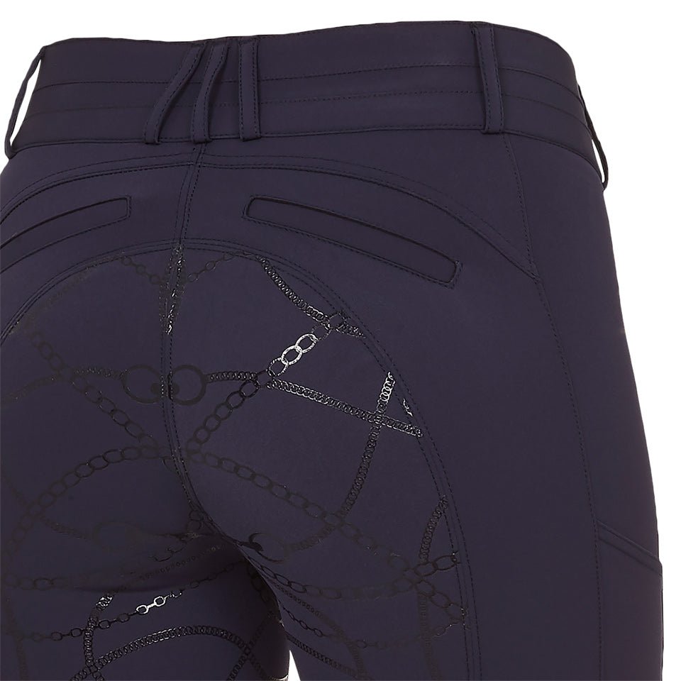 Schockemohle Summer Heather Ladies Breeches Dark Blue - Aitken's Saddlery