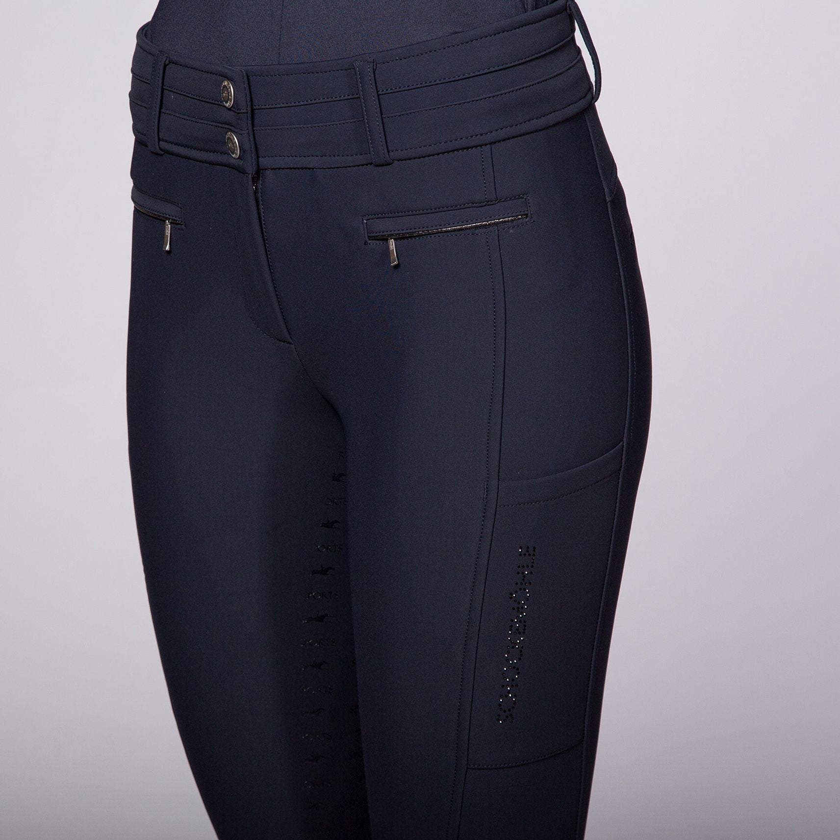 Schockemohle Winter Heather FS Breeches Graphite - Aitken's Saddlery