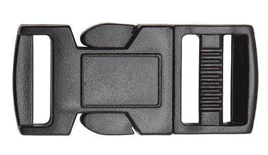 Side Release Buckle 25mm Black - Aitken's Saddlery