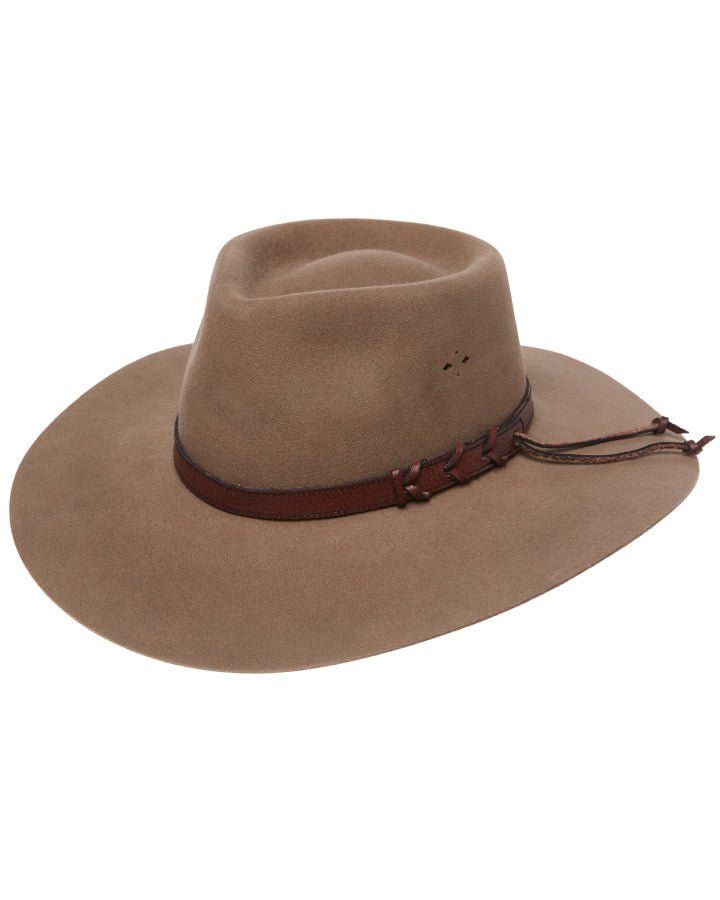 Statesman Big Australian Fur Felt Hat Sand - Aitken's Saddlery