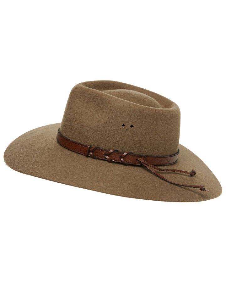 Statesman Big Australian Kids Wool Felt Hat Riverstone - Aitken's Saddlery