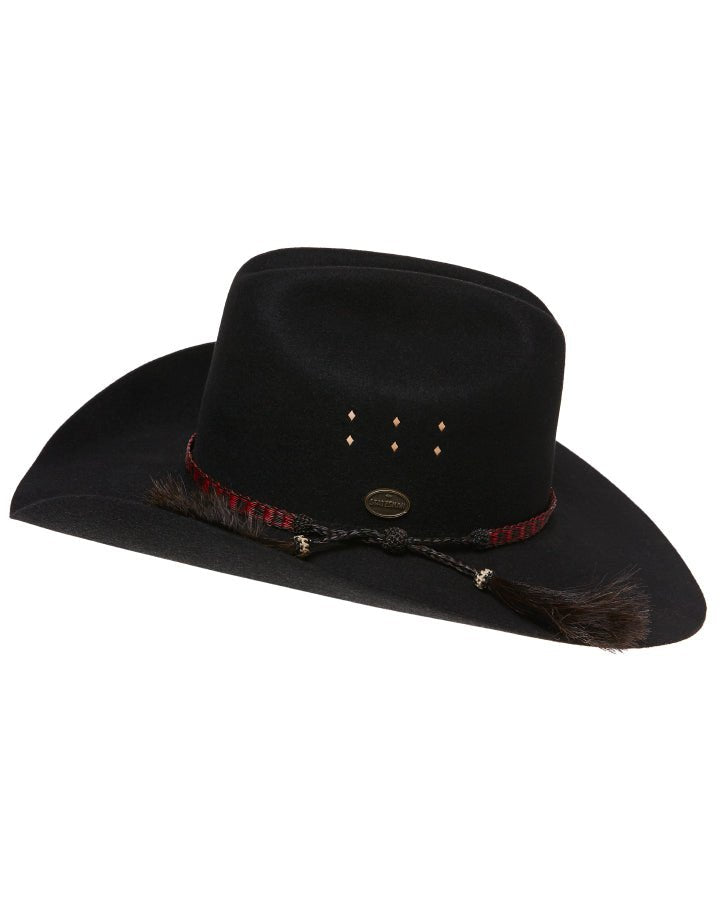 Statesman Great Divide Fur Felt Hat Black - Aitken's Saddlery