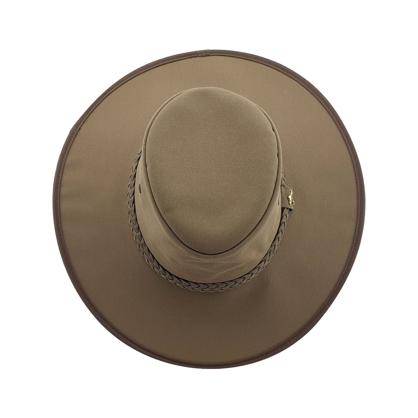 Statesman Sea Breeze Solid Canvas Hat Brown - Aitken's Saddlery