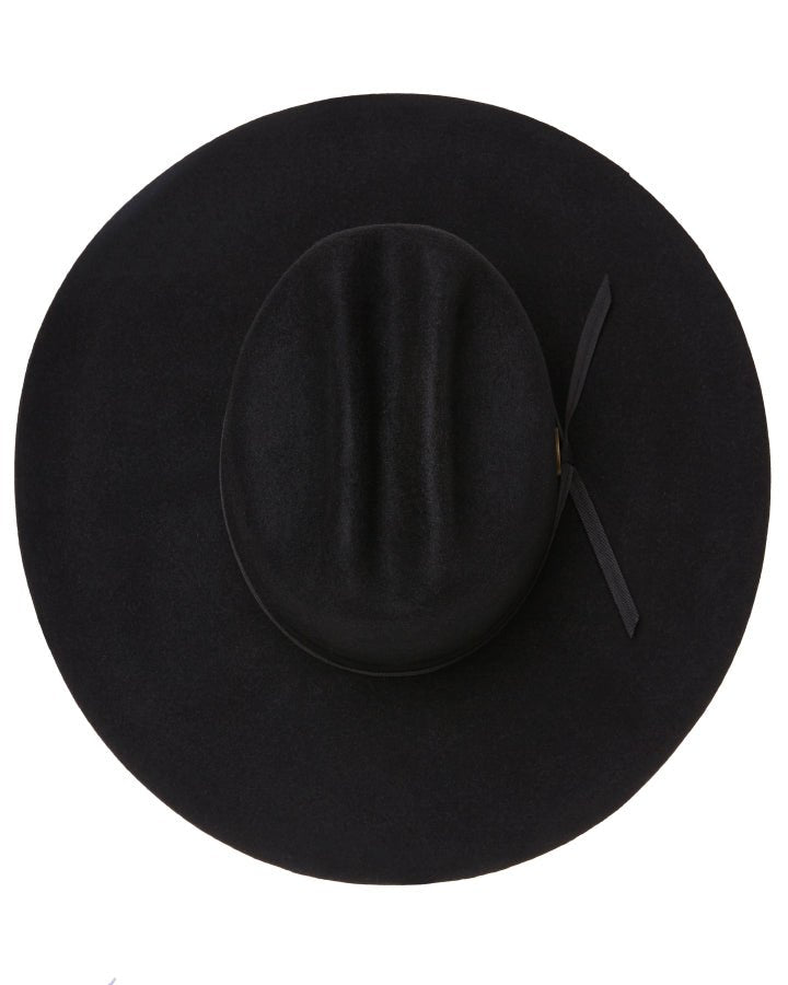 Statesman Serpentine Fur Felt Hat Black - Aitken's Saddlery