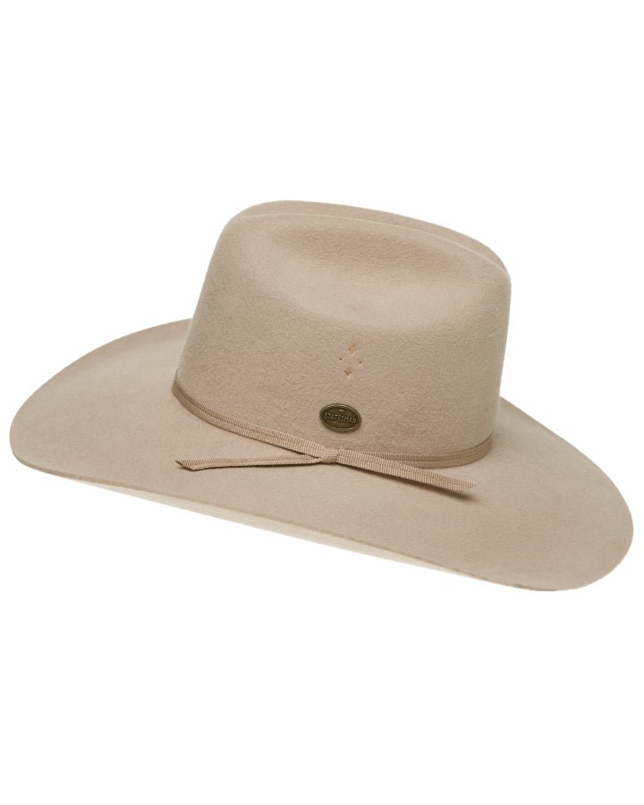 Statesman Serpentine Fur Felt Hat Cream - Aitken's Saddlery