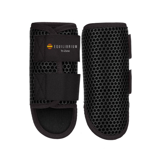 Tri-Zone Brushing Boots Black - Aitken's Saddlery