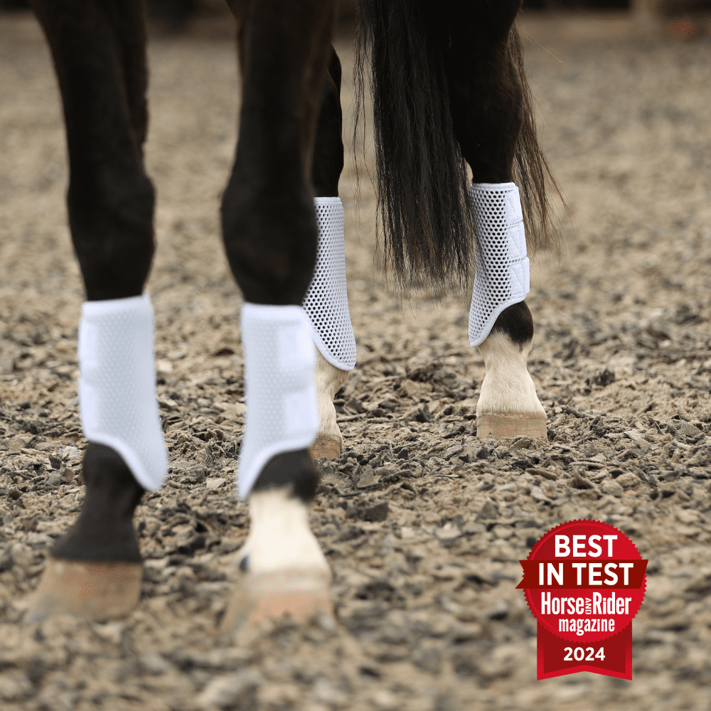 Tri-Zone Brushing Boots White - Aitken's Saddlery