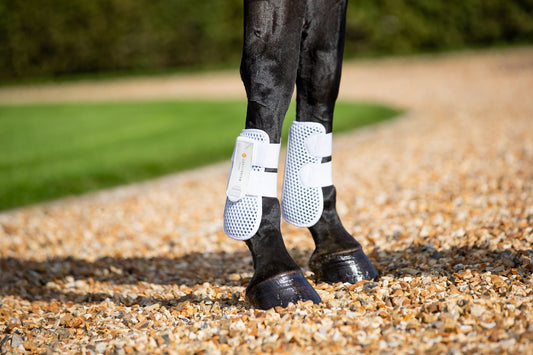 Tri-Zone Open Tendon Sports Boots White - Aitken's Saddlery