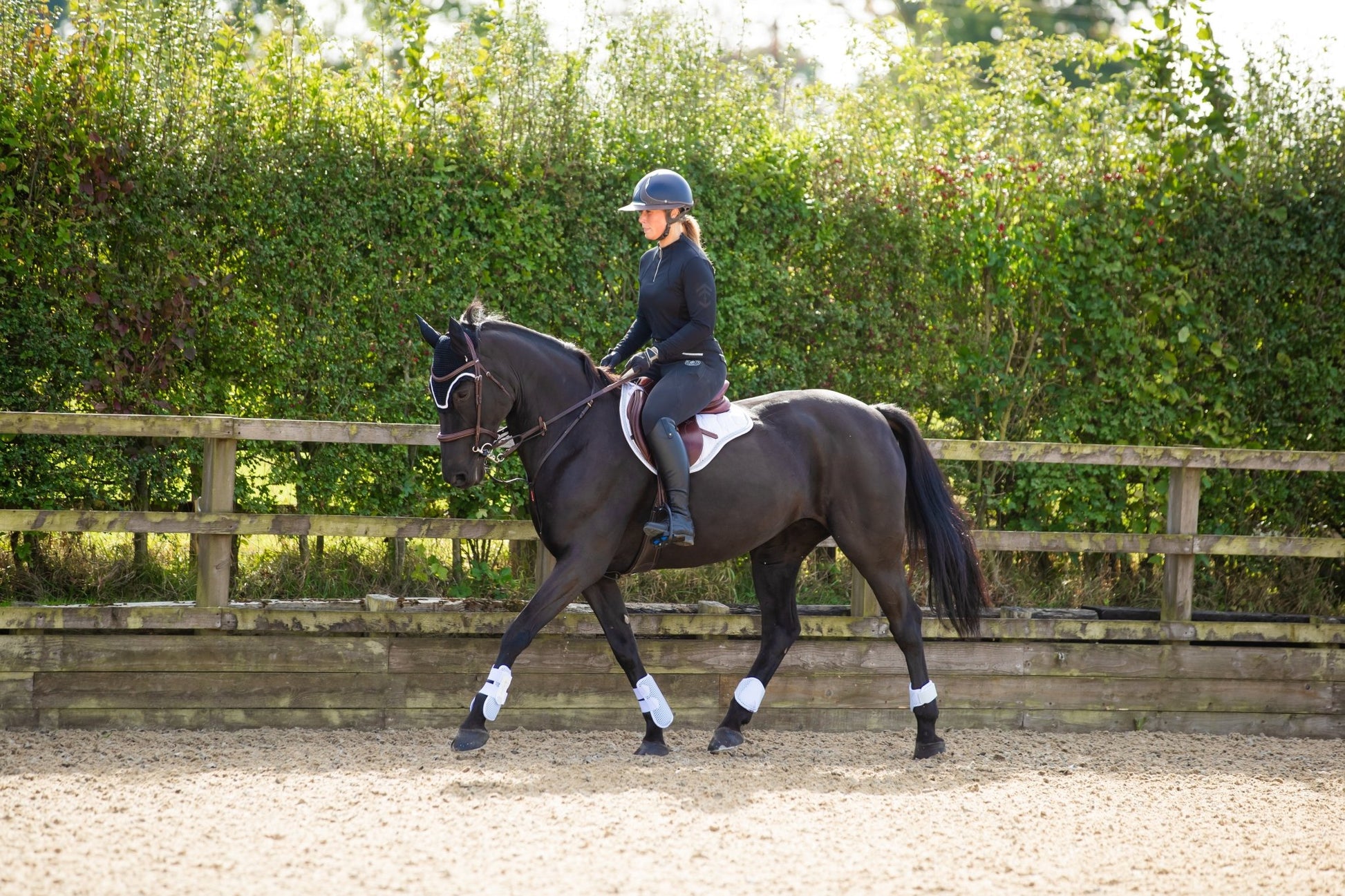 Tri-Zone Open Tendon Sports Boots White - Aitken's Saddlery