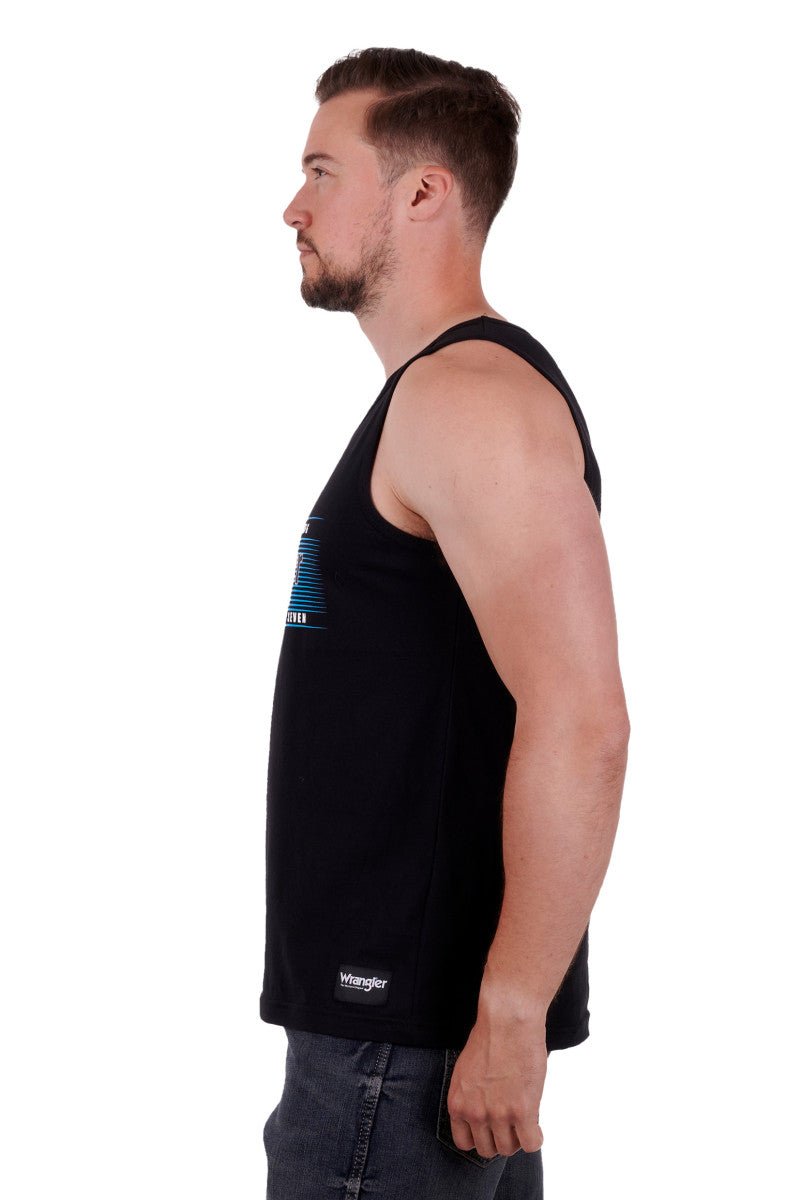 Wrangler Harvey Mens Singlet Black - Aitken's Saddlery