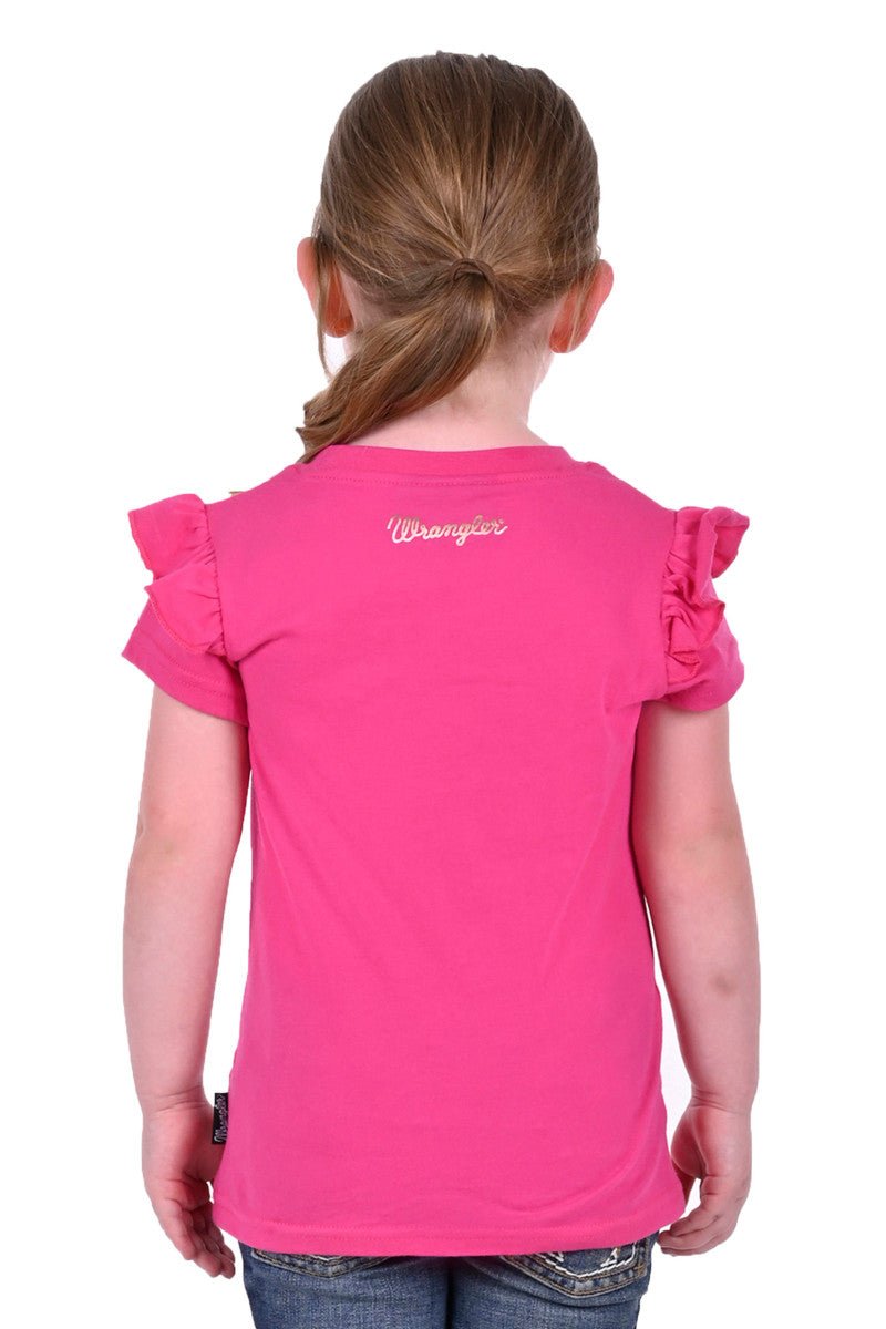 Wrangler Scout Girls SS Tee Pink - Aitken's Saddlery