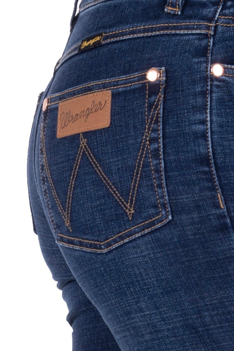 Wrangler Sierra Ladies Skinny Jeans Old Indigo - Aitken's Saddlery