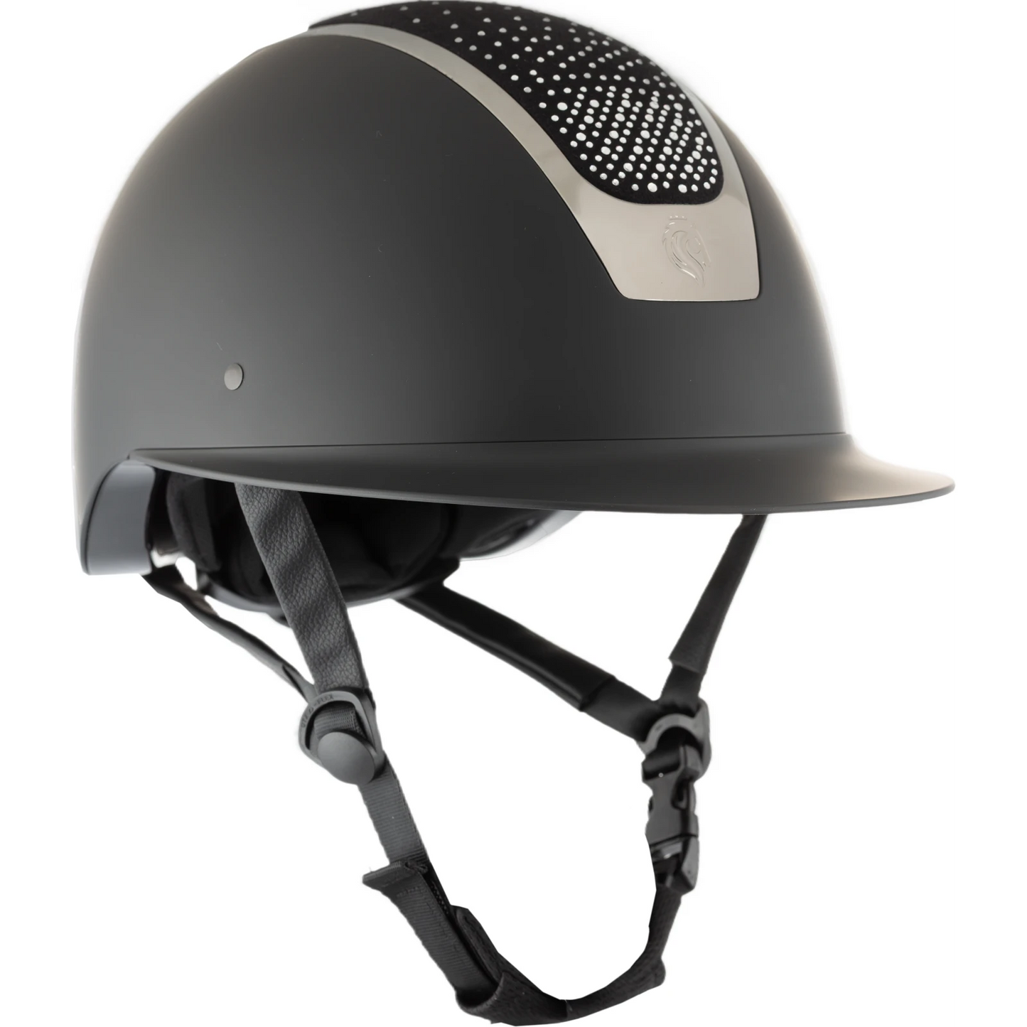 Equinavia Crown Mips Helmet Black with Silver Crystals