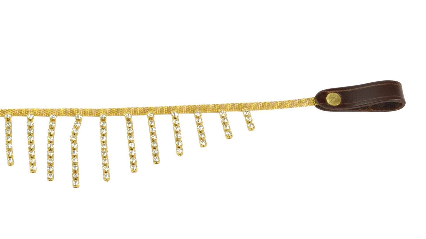 browband italian cascading diamontes hanging