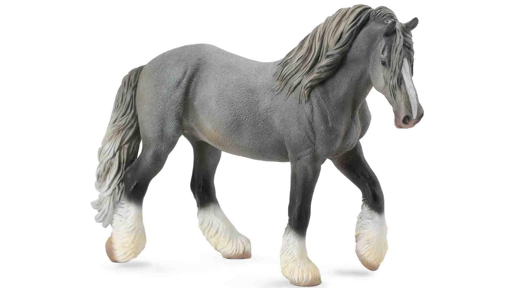 grey shire horse