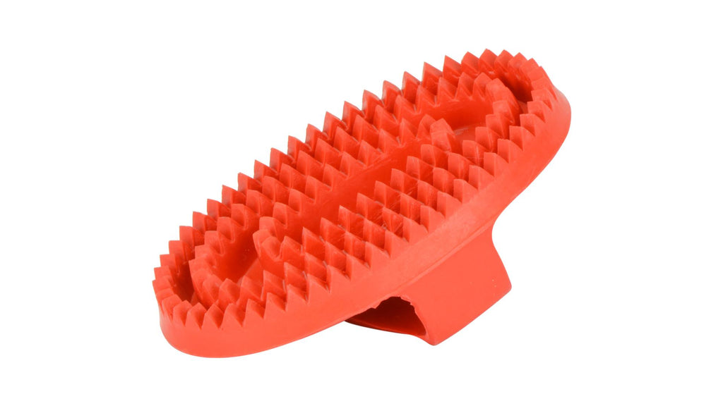 Rubber Curry Comb red
