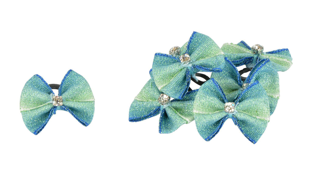 Show Bows Teale with Diamantes