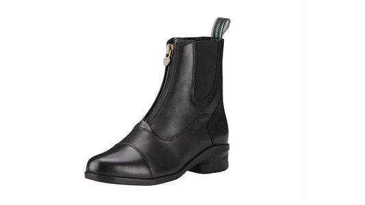 Ariat heritage black zip up boots