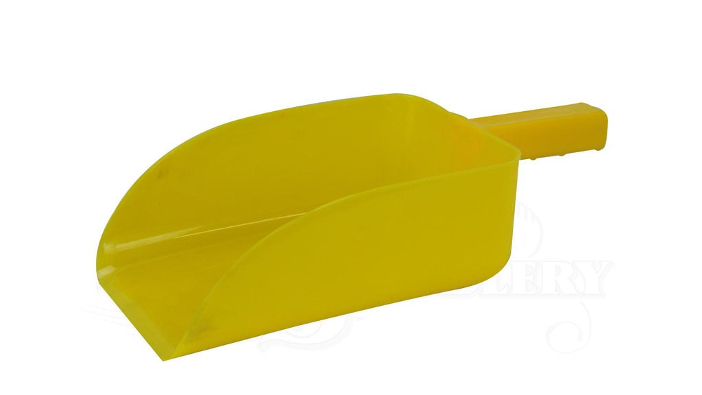Large Open Food Scoop with Handle yellow