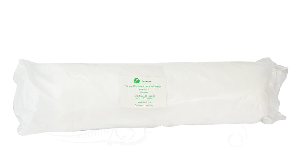 cotton wool gauze covered
