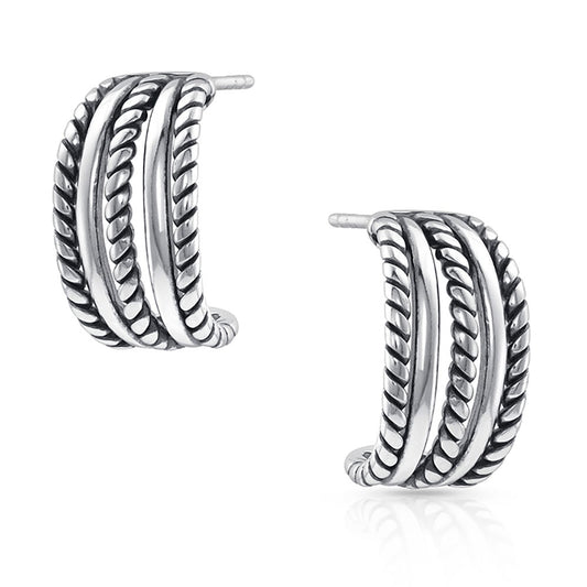 Montana Roped Trio Huggie Earrings