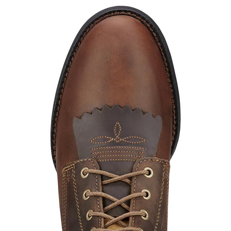Ariat Men Leather Distressed lacer boot with tassel