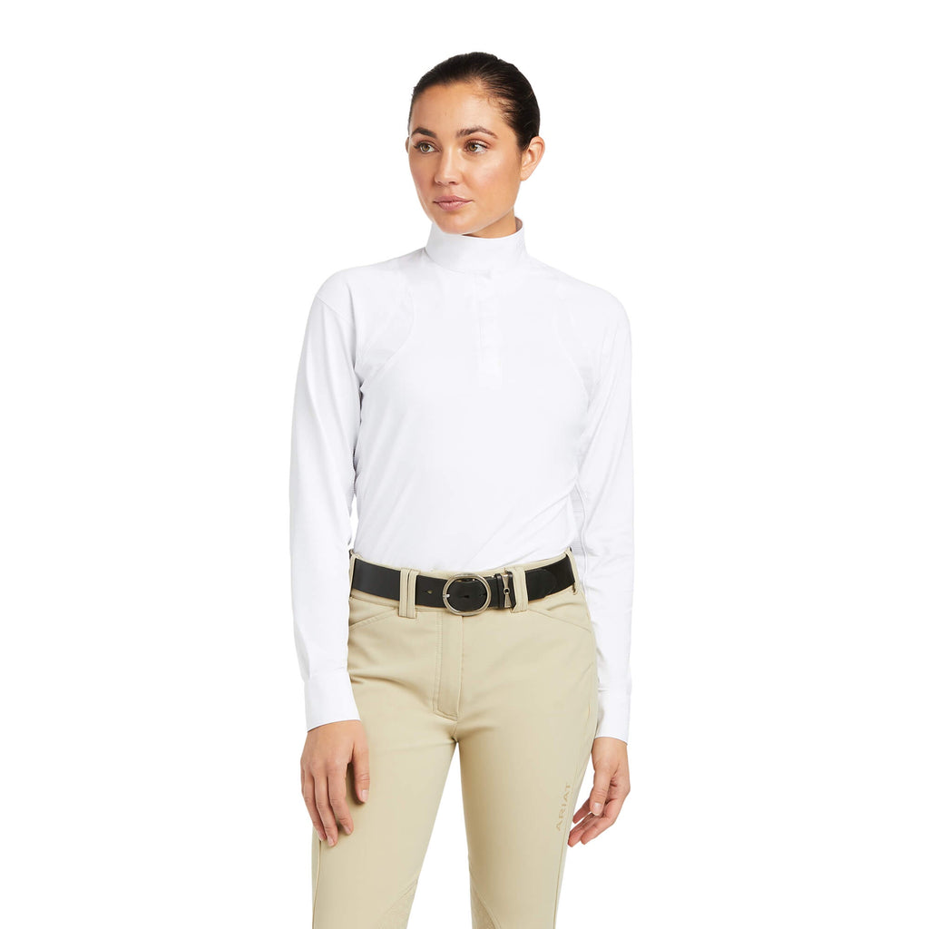 Ariat Ladies White Longsleeve riding shirt