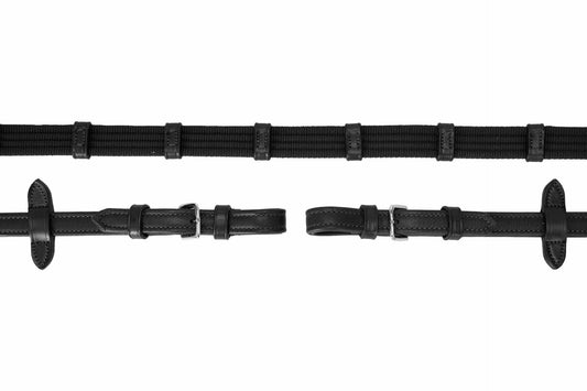 Schockemohle Durasoft Web Reins Black & Silver