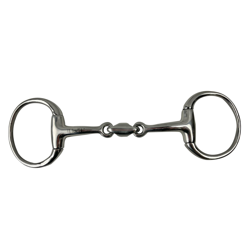 Cavalier Eggbutt Bit with Training Link Silver