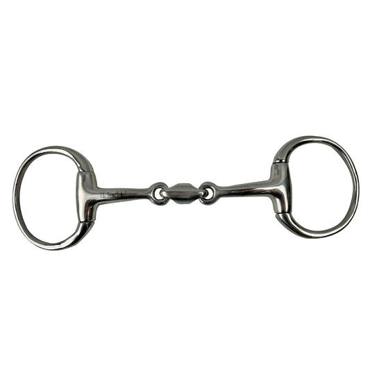 Cavalier Eggbutt Bit with Training Link Silver