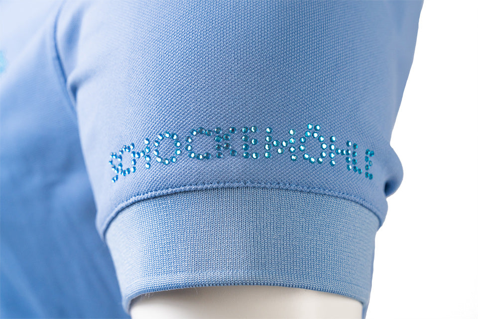 Schockemohle Madlin Style Ladies Polo Shirt Cloud Blue