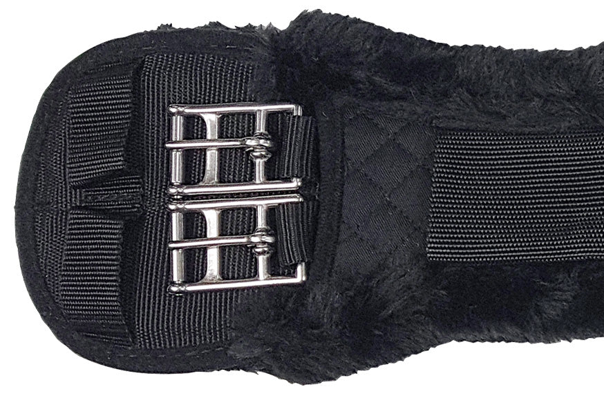 Fleece Lonsdale Girth Black with Black