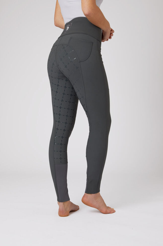 Horze Desiree Ladies Breeches Coal Grey