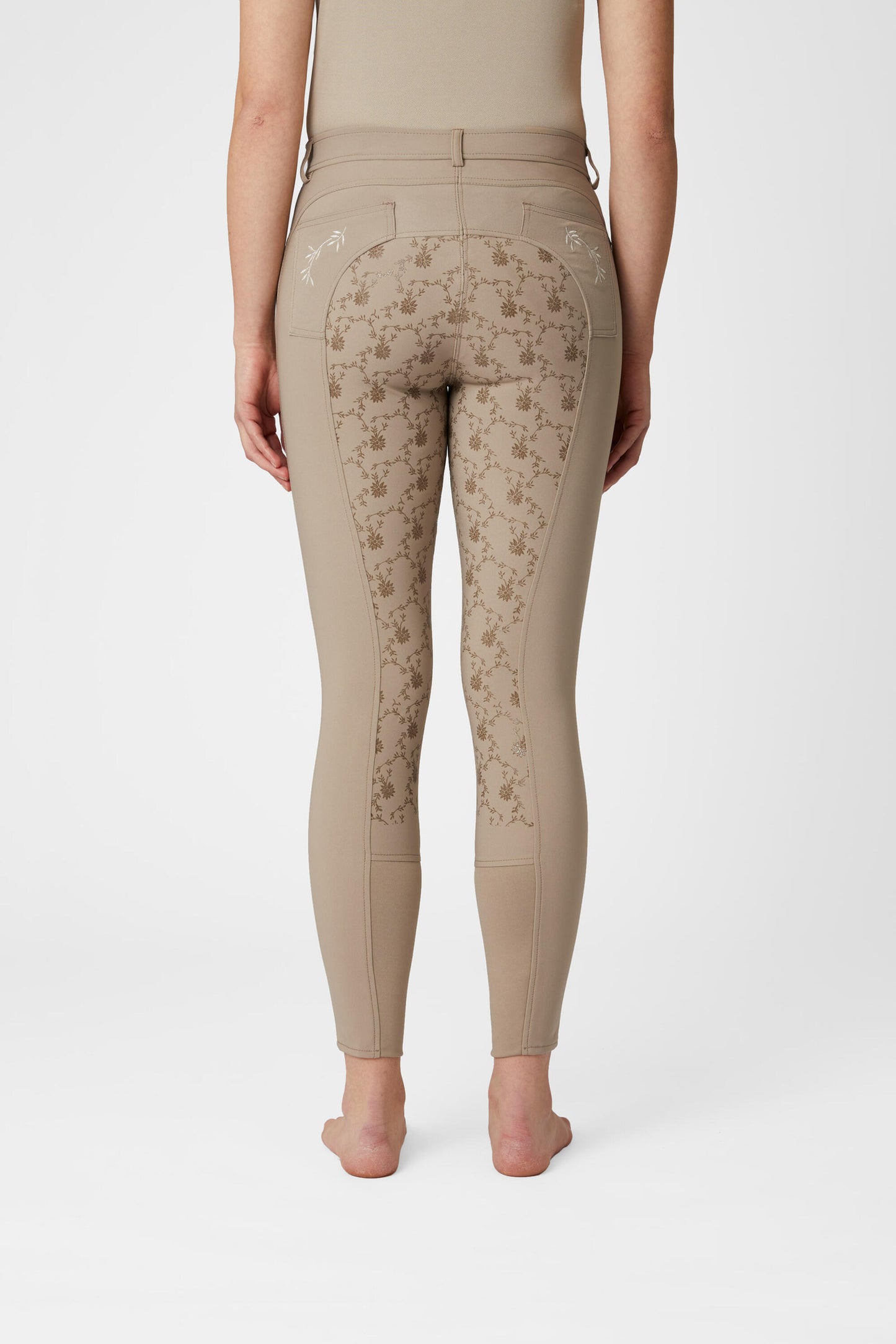 Horze Kaitlin Ladies Tights Plaza Taupe Brown