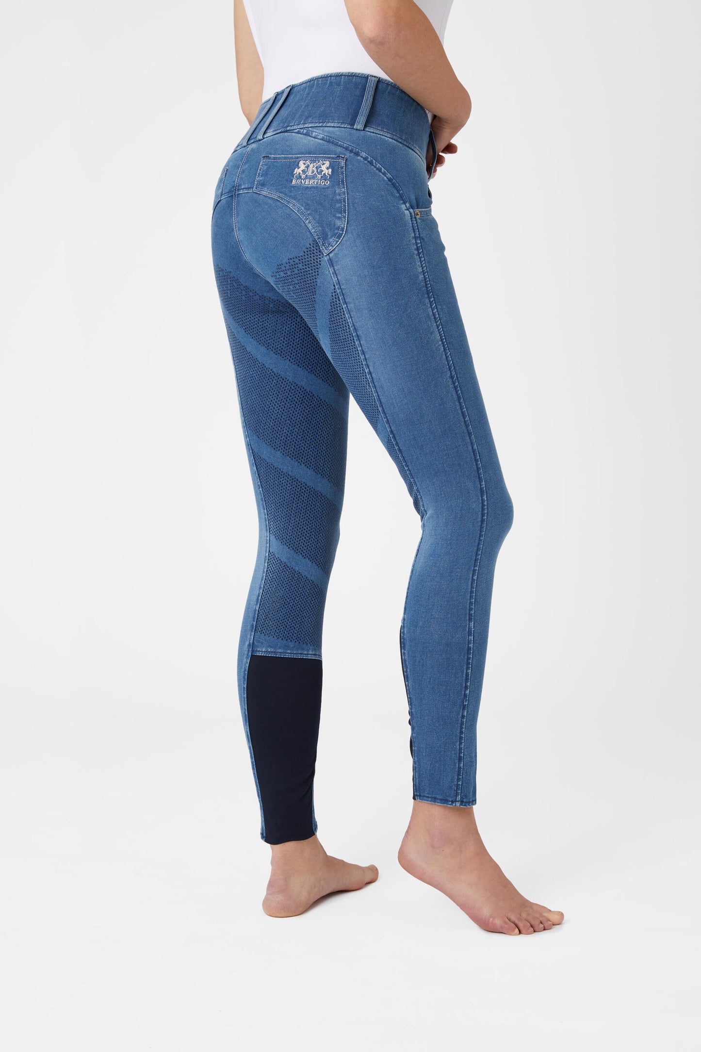 B Vertigo Dianne Denim Ladies Breeches Light Denim Blue