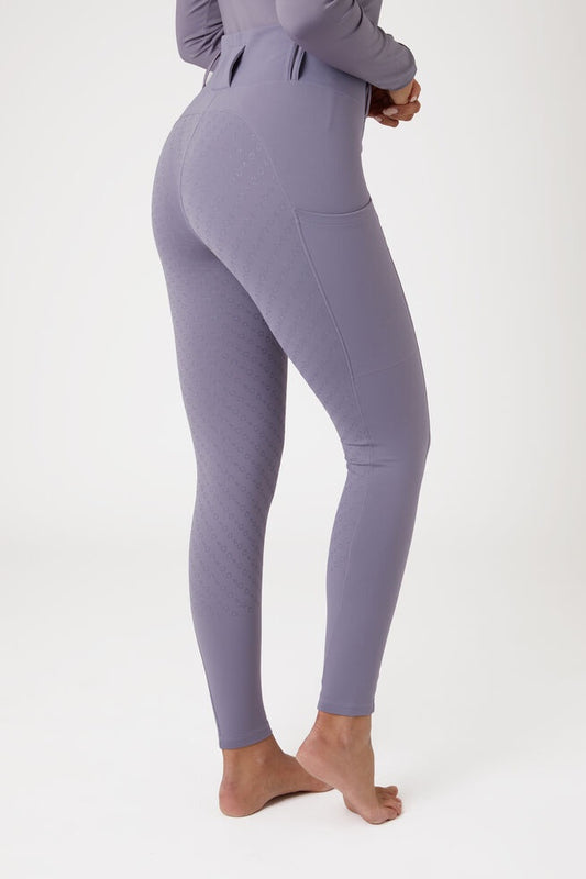 Horze Everly Fullgrip Ladies Grey Ridge Violet