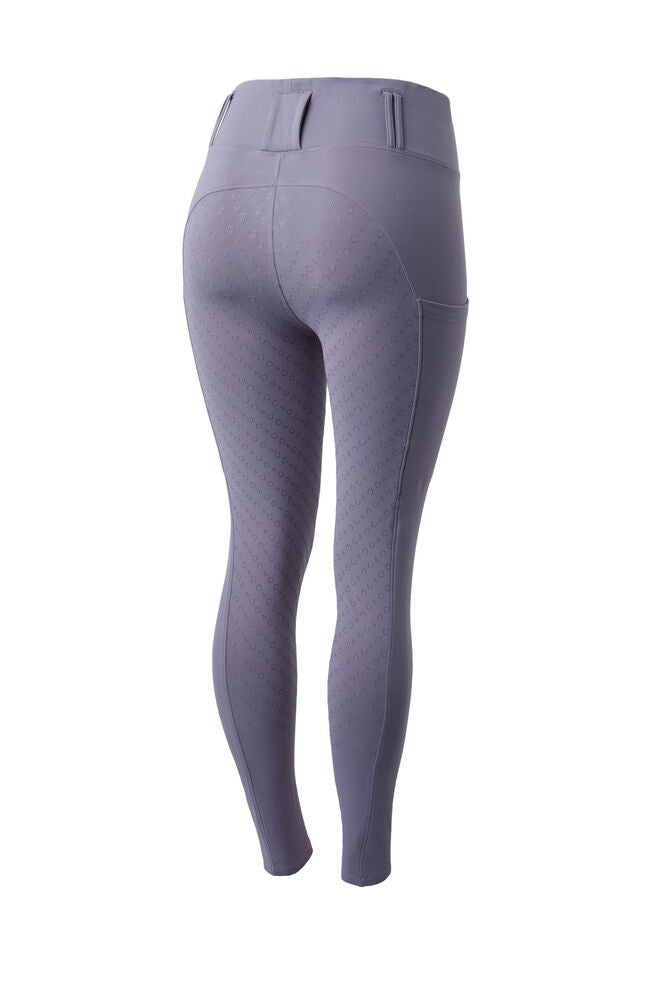 Horze Everly Fullgrip Ladies Grey Ridge Violet