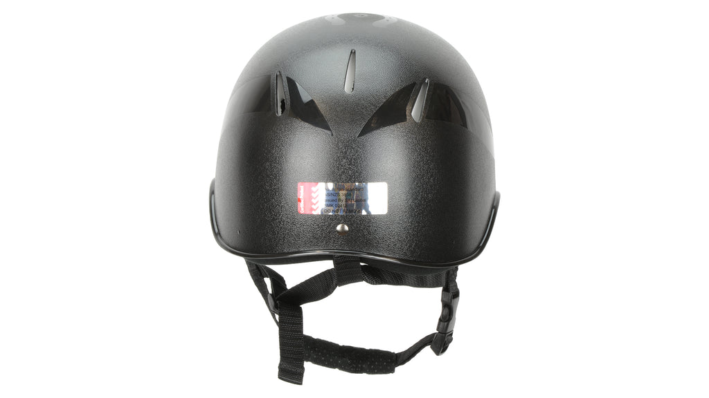Aussie rider helmet black AS/NZ 3838