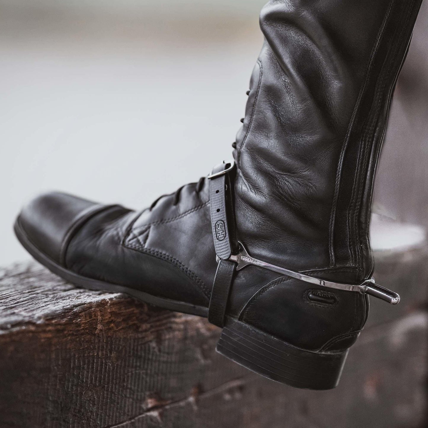 Herman Sprenger Spur Straps Biothane Black