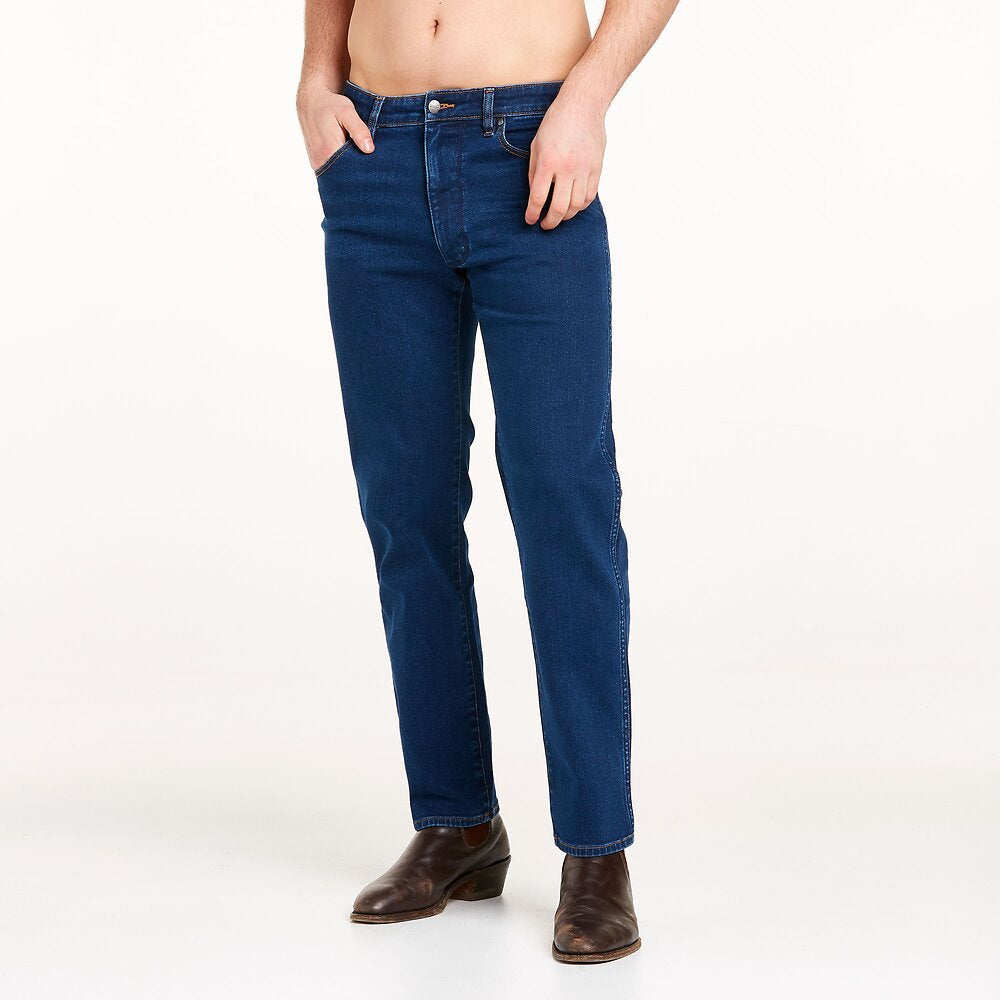 Wrangler Classic Slim Straight Mens Jeans Double Rinse