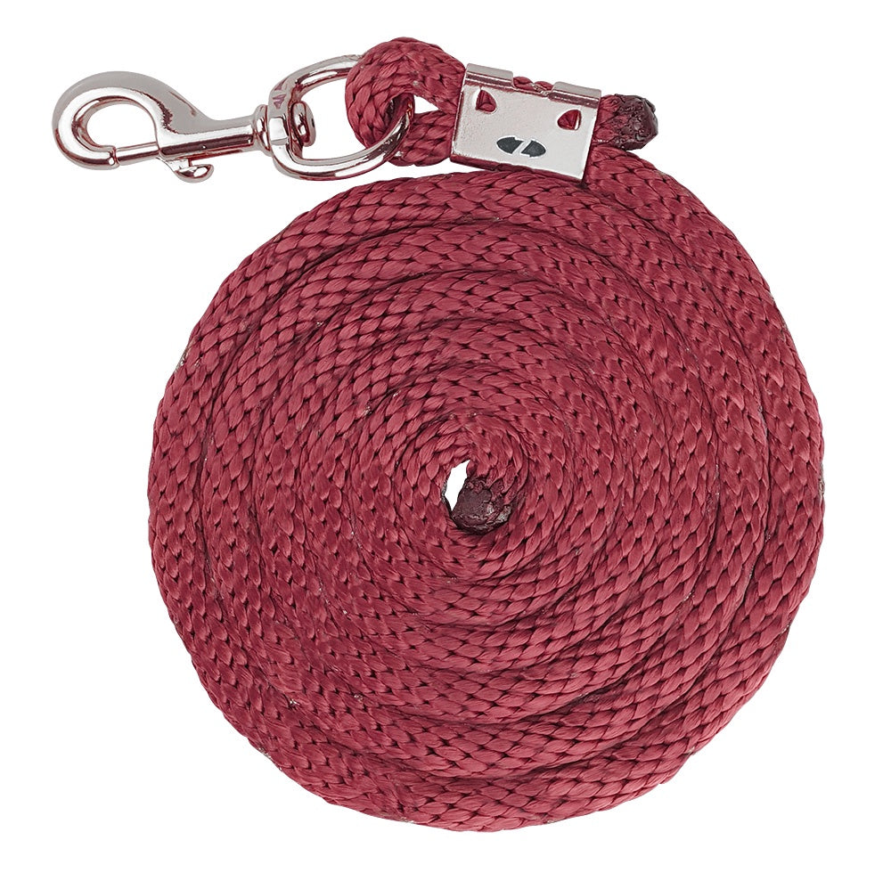 Dazzle Lead Braided Burgandy & Silver